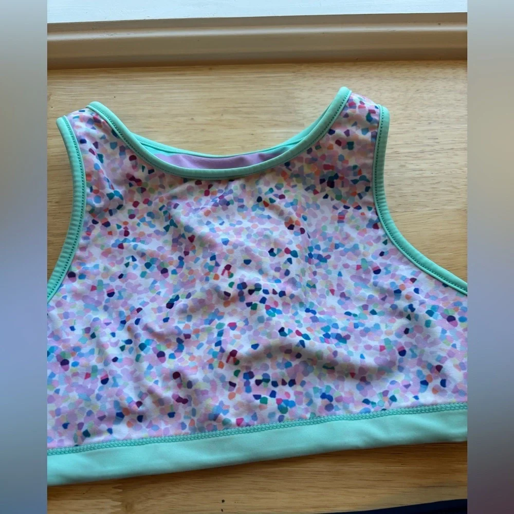 Eddie Bauer girls‎ two piece reversible  swim suit